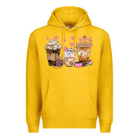 Lemon cat coffee cups with paw bbs Premium Hoodie - BundleAndBundleShop
