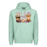 Seafoam cat coffee cups with paw bbs Premium Hoodie - BundleAndBundleShop