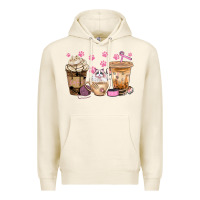 Tofu cat coffee cups with paw bbs Premium Hoodie - BundleAndBundleShop