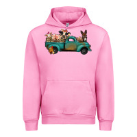 Fuchsia Pink Farm Animals Truck Urban Hoodie - Bettercallsaul