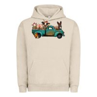 Pigment French Oak Farm Animals Truck Urban Hoodie - Bettercallsaul