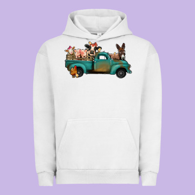 Farm Animals Truck Urban Hoodie Designed By Bettercallsaul