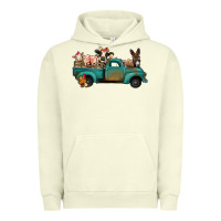 Pigment Pistachio Farm Animals Truck Urban Hoodie - Bettercallsaul