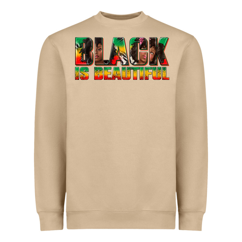 Black Is Beautiful Juneteenth Heavyweight Sweatshirt by texasbilliewilder | Teevron