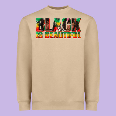 Heavyweight Sweatshirt black is beautiful juneteenth