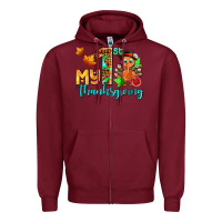 Burgundy my first thanksgiving with turkey Zipper Hoodie - AdoDesignShop