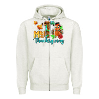 Oatmeal Heather my first thanksgiving with turkey Zipper Hoodie - AdoDesignShop