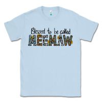 Dusty Blue blessed meemaw Classic Tee - CowhideDigitalArt