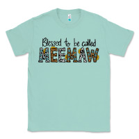Seafoam blessed meemaw Classic Tee - CowhideDigitalArt