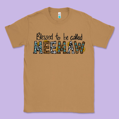 Blessed Meemaw Classic Tee Designed By Cowhidedigitalart