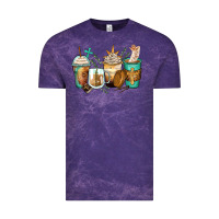 Cloud Purple jesus coffee cups Vintage Tee - Zillion Design Studio