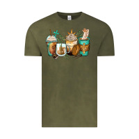 Vintage Olive jesus coffee cups Vintage Tee - Zillion Design Studio