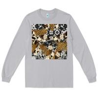 Moon Dust cowhide leopard seamless pattern Long Sleeve Tee - HRA Design Shop