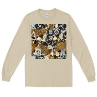 Mushroom cowhide leopard seamless pattern Long Sleeve Tee - HRA Design Shop