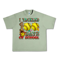Oil Green i tackled 100 days of school softball Urban Heavy Tee - Zillion Design Studio