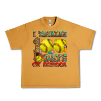 Peanut Butter i tackled 100 days of school softball Urban Heavy Tee - Zillion Design Studio