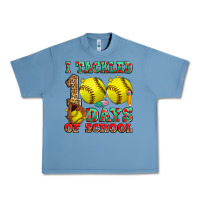 Pebble Blue i tackled 100 days of school softball Urban Heavy Tee - Zillion Design Studio