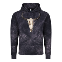 Cloud Black western bull skull tbw Vintage Hoodie - texasbilliewilder