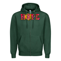 Sports Green hope sunflower and ribbon Zipper Hoodie - AdoDesignShop