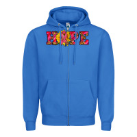 True Royal hope sunflower and ribbon Zipper Hoodie - AdoDesignShop