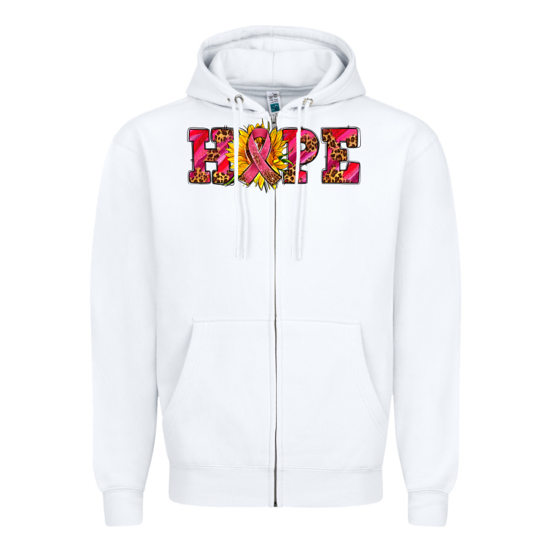 Hope Sunflower And Ribbon Zipper Hoodie by AdoDesignShop | Teevron