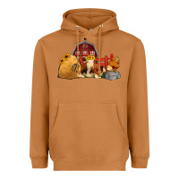 Meerkat Red Barn Farm Animals Heavyweight Hoodie - Jasminsmagicworld