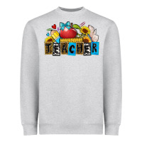 Heather Grey teacher Heavyweight Sweatshirt - Zillion Design Studio