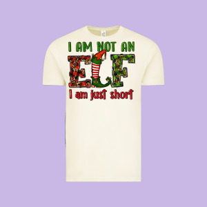 I Am Not An Elf I Am Just Short Christmas Vintage Tee Designed By Ranaportraitstore