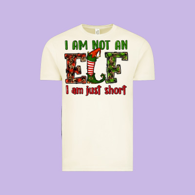 I Am Not An Elf I Am Just Short Christmas Vintage Tee Designed By Ranaportraitstore