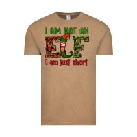Vintage Coffee i am not an elf i am just short christmas Vintage Tee - RanaPortraitStore