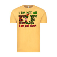 Vintage Mustard i am not an elf i am just short christmas Vintage Tee - RanaPortraitStore
