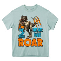 Arona i'm two hear me roar dinosaur birthday Heavy Core Tee - LillyAllenDesigns