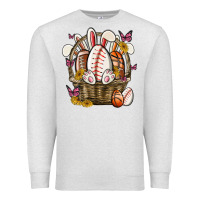 Oatmeal Heather easter basket sports Premium Sweatshirt - MaliasSmallBusiness