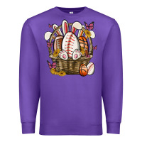 Purple easter basket sports Premium Sweatshirt - MaliasSmallBusiness