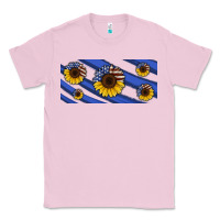 Bubblegum Pink american flag sunflowers 16oz libbey cup Classic Tee - HRA Design Shop