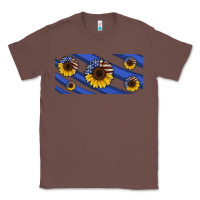 Chestnut american flag sunflowers 16oz libbey cup Classic Tee - HRA Design Shop