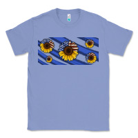 Colony Blue american flag sunflowers 16oz libbey cup Classic Tee - HRA Design Shop