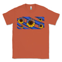 Copper american flag sunflowers 16oz libbey cup Classic Tee - HRA Design Shop