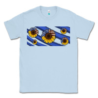 Dusty Blue american flag sunflowers 16oz libbey cup Classic Tee - HRA Design Shop