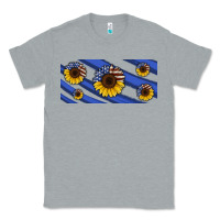 Heather Grey american flag sunflowers 16oz libbey cup Classic Tee - HRA Design Shop
