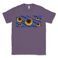 Lavender american flag sunflowers 16oz libbey cup Classic Tee - HRA Design Shop