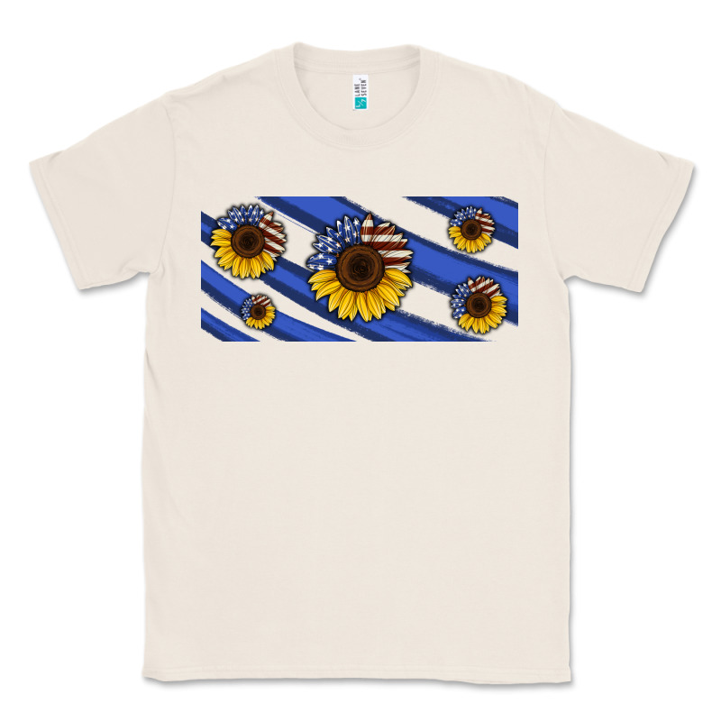 American Flag Sunflowers 16oz Libbey Cup Classic Tee by HRA Design Shop | Teevron