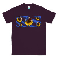 Plum american flag sunflowers 16oz libbey cup Classic Tee - HRA Design Shop