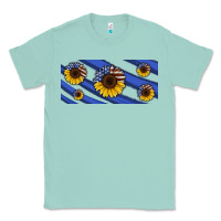 Seafoam american flag sunflowers 16oz libbey cup Classic Tee - HRA Design Shop