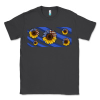 Smoke american flag sunflowers 16oz libbey cup Classic Tee - HRA Design Shop