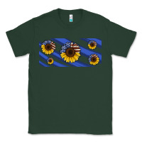 Sports Green american flag sunflowers 16oz libbey cup Classic Tee - HRA Design Shop