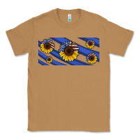 Toasted Coconut american flag sunflowers 16oz libbey cup Classic Tee - HRA Design Shop