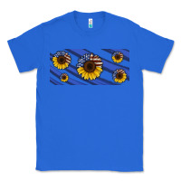 True Royal american flag sunflowers 16oz libbey cup Classic Tee - HRA Design Shop