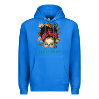True Royal coffee please messy bun with coffee bean bbs Premium Hoodie - BundleAndBundleShop