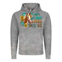Cloud Rock western just a girl who loves horses Vintage Hoodie - texasbilliewilder